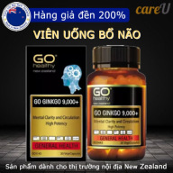 Bổ não Go Healthy GO GINKGO 9000+, Hàng nội địa New Zealand, hộp 30 viên hoặc 60 viên thumbnail