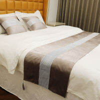 Bed Runner Scarf Bedspread Protection Bed Runner With Shining Diamante Strip Bed Runner for Bedroom Ho Wedding Room