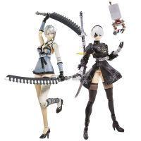 Nier Automata Yorha No.2ประเภท B 2B &amp; เครื่องจักร Lifform/kaine ของเล่นโมเดลเก็บของตุ๊กตาขยับแขนขาได้ PVC