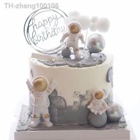 Astronaut Cake Topper Space Universe Planet Series Cake Decoration For Outer Space Astronaut Birthday Party Dessert Props