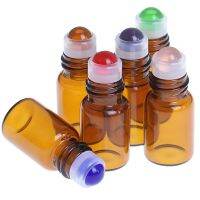 10pcs Empty 2ml Amber Glass Roll On Bottle Vials With Roller Ball For Essential Oils Perfume Aromatherapy Travel Size Bottles Containers