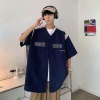 เสื้อฤดูร้อนแขนสั้นเสื้อแบบหลวมชาย