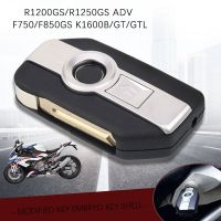 For BMW F750GS F850GS R1200GS R1250GS ADV R1200RT K1600B K1600GTL Start Remote Control Key Uncut Blade One-Click Keyless Case