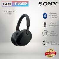 SONYддWH-1000XM5เดิมหูฟังไร้สายกระเป๋าเป้แบบย่นตัดเสียงรบกวนพร้อมไมโครโฟน