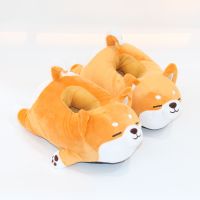 Funny Slipper 2021 Cute Soft Cute Lazy Shiba Inu Dog Slippers Animal Puppy Home Plush Cotton ShoesTH