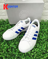 Adidas รองเท้าผู้ชาย รุ่น Grand Court สีขาว/น้ำเงิน (H02062)