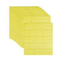 15Pcs Self-Adhesive 3D Brick Sticker DIY Waterproof Foam Wallpaper Room Kitchen Roof Ceiling Background Wall Decals