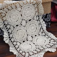 New Handmade Lace Cotton Table Place Mat Crochet Coffee Placemat Pad Christmas Drink Coaster Cup Mug Tea Dining Doily Kitchen