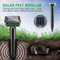 2/4Pack พลังงานแสงอาทิตย์ Ultrasonic Animal Repellent Gopher Vole Snake Rodent Chaser Deterrent สำหรับสนามหญ้ากลางแจ้ง Garden