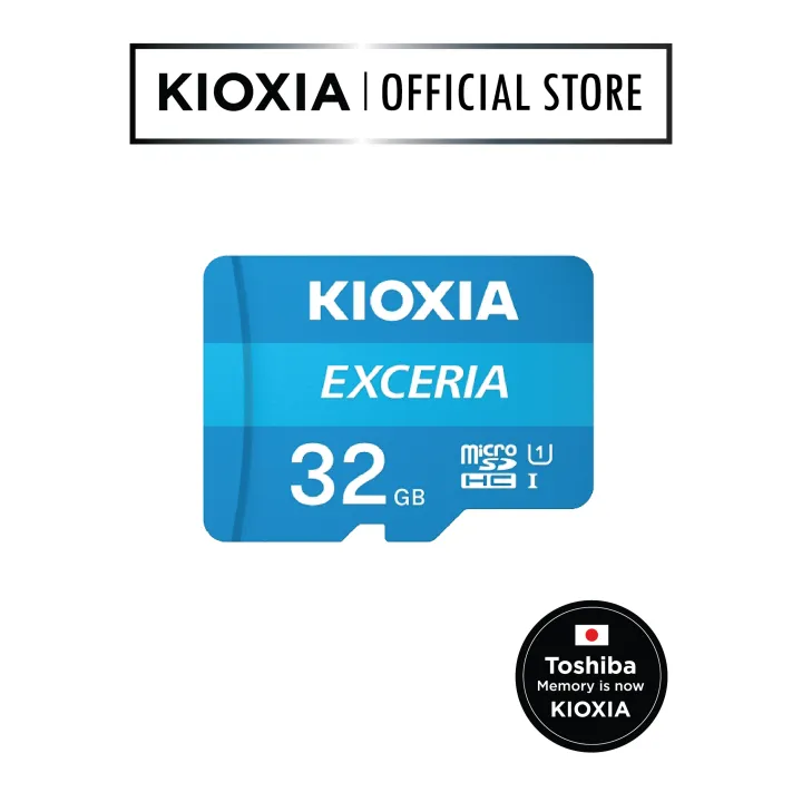 Kioxia Micro SD Cards EXCERIA 32GB CL10 U1 Speed Read 100MB/s (เมมโมรี่