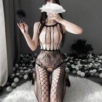 Charming Tassel Jumpsuit Tearable Sexy Stockings Leaking Breasts Black Stockings Seductive Opening Can Be Inserted Into The Passion Suit 【SEP】