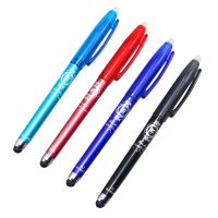 2 Pcs New 0.5mm Temperature control Erasable Pen 4 Color Refills Creative Drawing Tools Student Writing Tools Office Stationery Pens