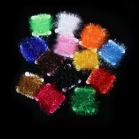 ANLUXIN วัสดุที่ล่อปลาอุปกรณ์ตกปลาสำหรับ Nymph Sparkle Fly Fishing Tinsel Ice Chenille Fly Tying Thread Lures