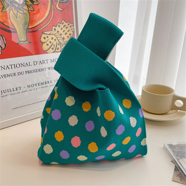 shopping-bags-stripe-casual-handmade-mini-japanese-women-knot-student-bags-reusable-bag-handbag-knit-wrist