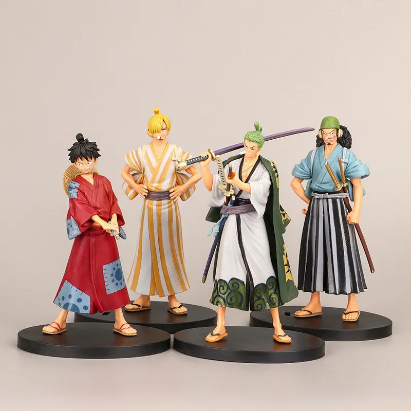 One Piece Anime Characters GK Luffy Zoro / Sanji / Usopp / PVC Action  Figure Doll Ornament Toy Birthday Christmas Gift - AliExpress