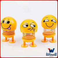 Wisell ตุ๊กตาอิโมจิ ตุ๊กตาส่ายหัว ตกแต่งรถภายใน Emoji ตุ๊กตาส่ายหัวได้ ประดับยนต์  Car decoration