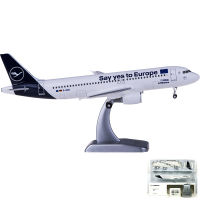 1:200 Scale Lufthansa airline A320 ASSEMBLY พลาสติก ABS เครื่องบินเครื่องบินของเล่นสำหรับคอลเลกชัน