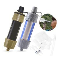 2 pcs set 1 Camping Mini Survival Water Filter Straw Portable Osmose Waterfilter System Sport Outdoor Wasser Filter