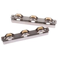 ₪ For 8mm/10mm Glass Sliding Door Track Roller Accessories Metal Wheel Pulley Rollers For Bathroom Door Shop Wine Cabinet