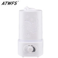 ATWFS Aromatpy Air Humidifier Fogger LED Night Light Carve Aroma Diffuser Mist Maker Diffuser for Home Office Oil Ultrasonic