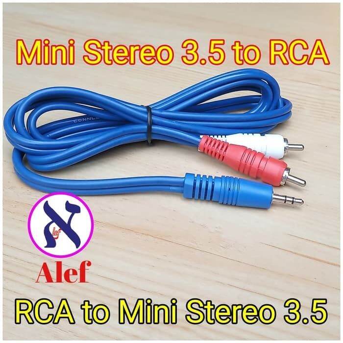 Kabel Jack Converter RCA to Mini Stereo 3.5 aux audio Lazada Indonesia