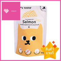 อาหารเปียกแมว CATS TASTE TUNA TOPPED WITH SALMON IN JELLY 75 ก.WET CAT FOOD CATS TASTE TUNA TOPPED WITH SALMON IN JELLY 75G **ของแท้100%**