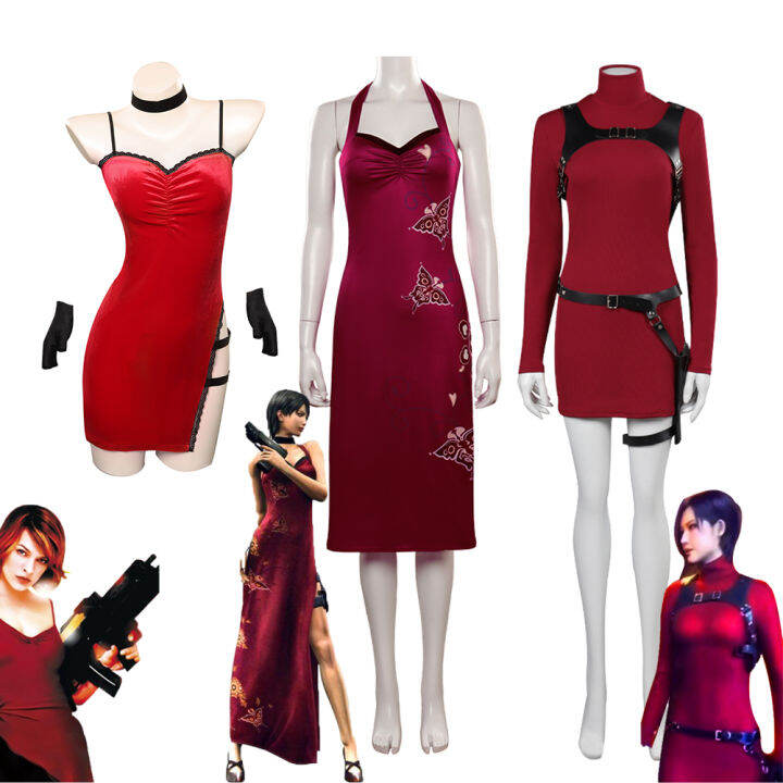 Game Evil 4 Ada Wong Elis Cosplay Costume Adult Female Girls ...