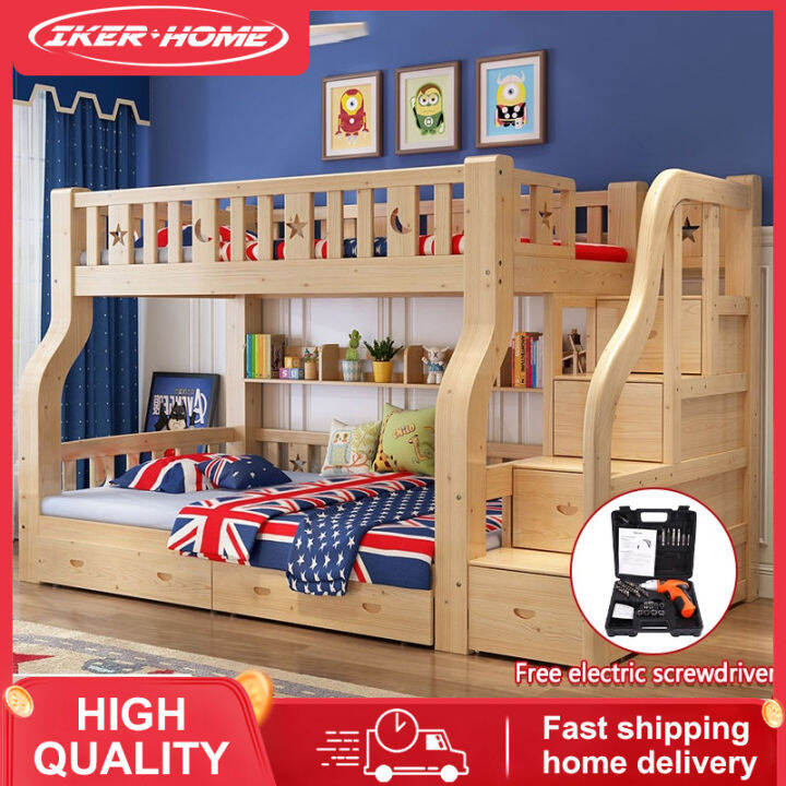 IKER double deck bed loft bed double deck bed on sale bed frame double