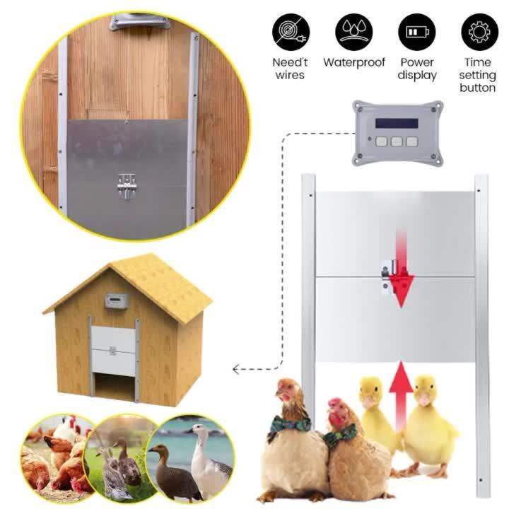 Newest Lightsensing Automatic Chicken Coop Door Home Farm Light Sensor