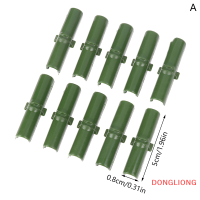 DONGLIONG 10ชิ้นตัวยึดเฟรมท่อเรือนกระจกคลิปหนีบที่บังแดดสวนอุปกรณ์เสริมฟิล์มพลาสติกอุปกรณ์เสริมสำหรับยึด