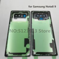 [On1ine 3C Digital} กระจกใสสำหรับ SAMSUNG Galaxy NOTE8 NOTE 9 10 S8 S9ฝาหลังกอริลลาป้องกันกระจกฝาครอบแบตเตอรี่ประตูด้านหลังกรณีที่อยู่อาศัย