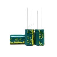 5PCS 400V47UF 16x20mm 47UF 400V 16x20 Aluminum electrolytic capacitor