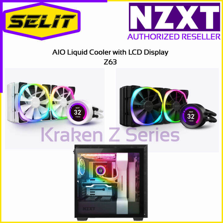 Nzxt Kraken Z63 Rgb Aio 280mm Liquid Cooler With Lcd Display 6 Years Local Warranty With Tech 9404