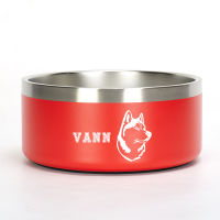 Free Customized Pet Name Stainless Steel Pet Bowl For Dog Cat Water Food Dog Accessories Durable Multiple Color Option