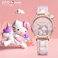 Zhenggang Sanrio นาฬิกาเด็กของแท้นักเรียนหญิง Hello กันน้ำเรืองแสงนาฬิกาการ์ตูนนาฬิกาควอตซ์ ~