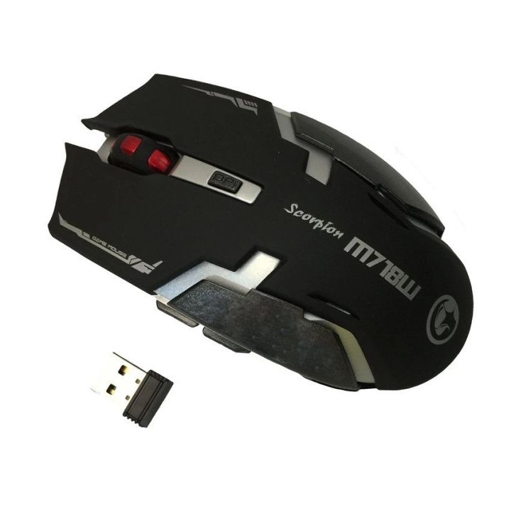 Marvo mouse wireless เมาส์ไร้สาย รุ่น M718W(Black)