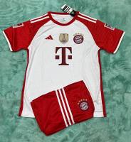 เสื้อกีฬา ทีมบาเยิร์น (Bayern Home) คอกลม แขนสั้น รุ่นใหม่ล่าสุด ฤดูกาล2024 ชุดบอลผู้ใหญ่ ได้ทั้งชุด เสื้อและกางเกง ราคาถูก