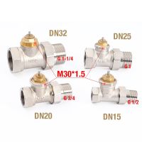 Brass Straight Radiator Valve Without Thermostatic Head for HVAC System DN15 DN20 DN25 DN32 Temperature Controller Valve Plumbing Valves