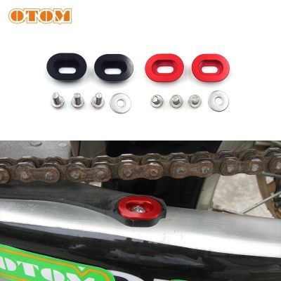 OTOM Motorbike Chain Slider Washers Motorcycle Rim Lock Covers Nuts Security Bolts Screws CNC Flat Fork Rubber Washer For HONDA