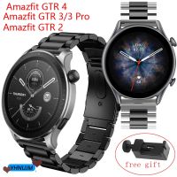 สายนาฬิกาข้อมือ โลหะ สําหรับ Amazfit GTR 4 3 2 GTR4 【BYUE】