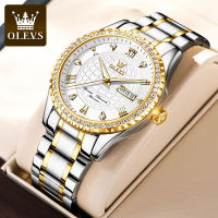 OLEVS 6616 Stainless Steel Band Business Men Wristwatches Automatic Mechanical Waterproof Watch For Men Luminous Calendar Week Display