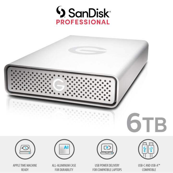 sandisk-professional-g-drive-4tb-enterprise-class-desktop-hard-drive-ultrastar-drive-inside-usb-c-5gbps-usb-3-2-gen-1-sdph91g-hdd-ฮาร์ตดิสก์-ประกัน-synnex-3ปี