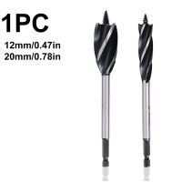 Carpenter Bit Hex Handle Wood End Mill 4 Blade Spiral Bit Opening Woodworking Twist Drill Wood Hole Opener