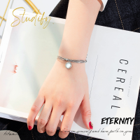 Studify | Eternity Bracelet วัสดุไทเทเนียม เบาสวมใส่สบาย ไม่ลอก ไม่ดำ ไม่สนิม เหมาะกับคนแพ้ง่าย