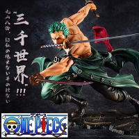 Original One-Piece GK Roronoa Zoro Action Figure Model 三千世界รุ่นของเล่นสะสมเด็กของขวัญวันเกิดสำหรับเด็ก