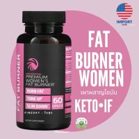 ?? Nobi Nutrition ?? Fat Burner เผาผลาญไขมัน สำหรับผู้หญิงโดยเฉพาะ Woman’s Premium BHB 60 Cap. วิตามิน นำเข้าจากอเมริกา