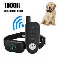 ZZOOI Waterproof Dog Trainer Rechargeable Dog Shock Collar Extra Wide Remote Range Electric Collar LCD Display Trainer 1000ft