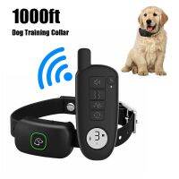 Rechargeable Dogs Collars Shock 1000 Range Extra Training Waterproof Electric Remote Dog Wide Ft Collar Display Trainer