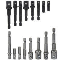 8ชิ้นล็อตซ็อกเก็ตอะแดปเตอร์ Bits ชุด Hex เจาะ Nut Driver Power Shank 14 "38" 12 "Connecting Rod Head Extension เจาะ Bits เครื่องมือ