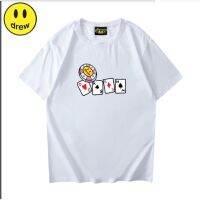 COD **Stock**Drew new mens and womens playing cards printed cotton casual short-sleeved round neck T-shirt_03